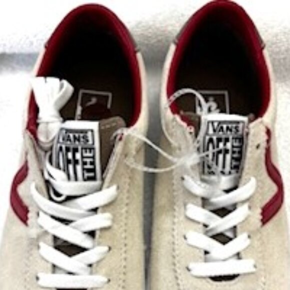 Vans suede and leather low top lace-up sneaker NWOT Size 8 - Picture 2 of 10